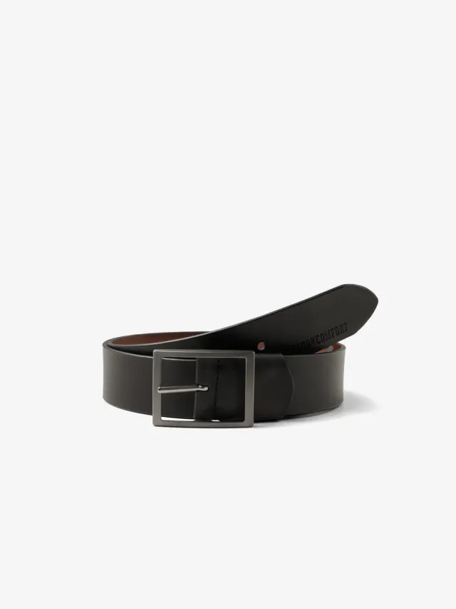 Club of Comfort Guertel 81 Gürtel schwarz Stretch Leder