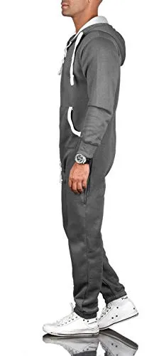 Alessandro Salvarini AS-039 Jumpsuit Trainingsanzug Herren elastisch