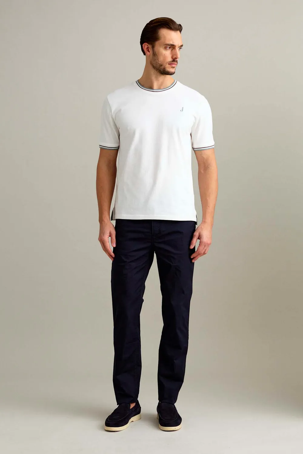 Jeckerson Jordan Slim Fit Herrenhose Dunkelblau Gabardine