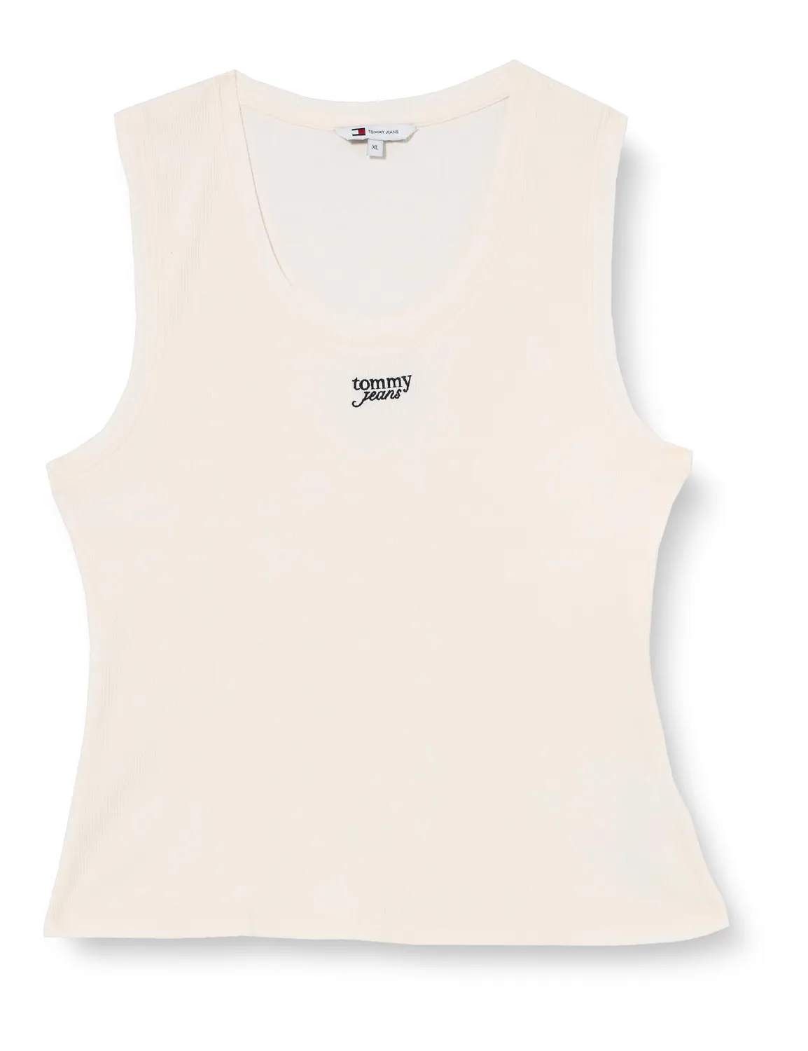 Tommy Jeans TJW Slim Script Rib Tank Top Ripp-Jersey