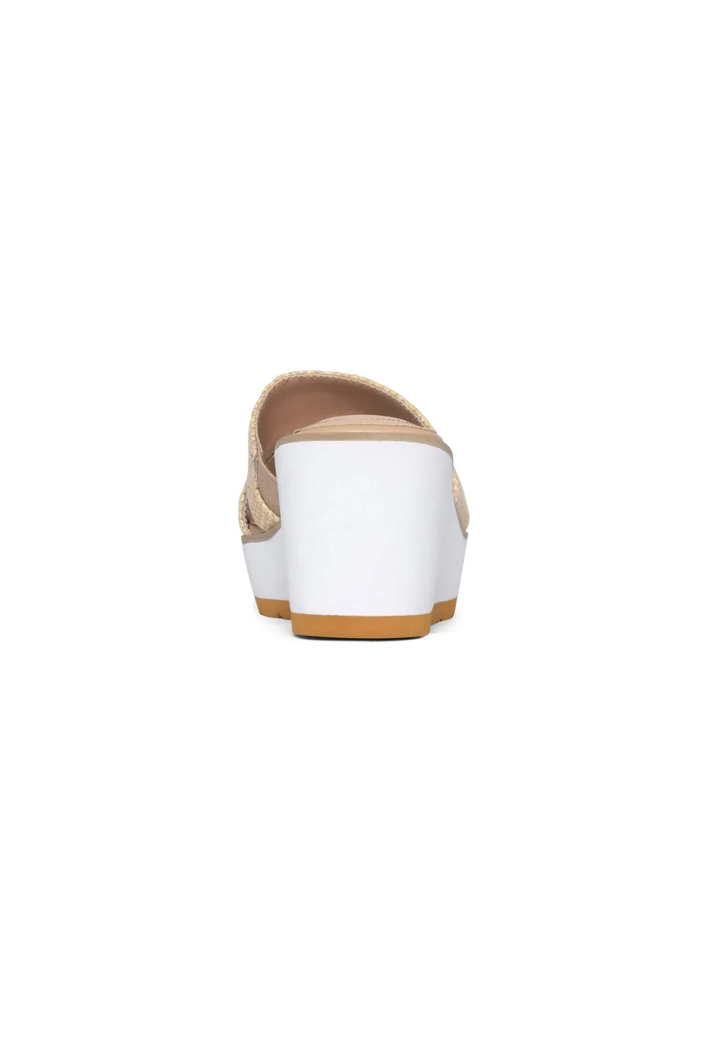 NYDJ Raizy Keilsandalen Ecru Plateau bequem