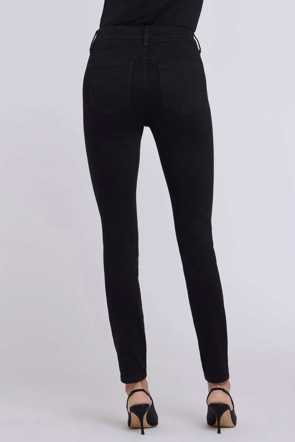 NYDJ Ami Skinny Jeans Black Rinse Petite