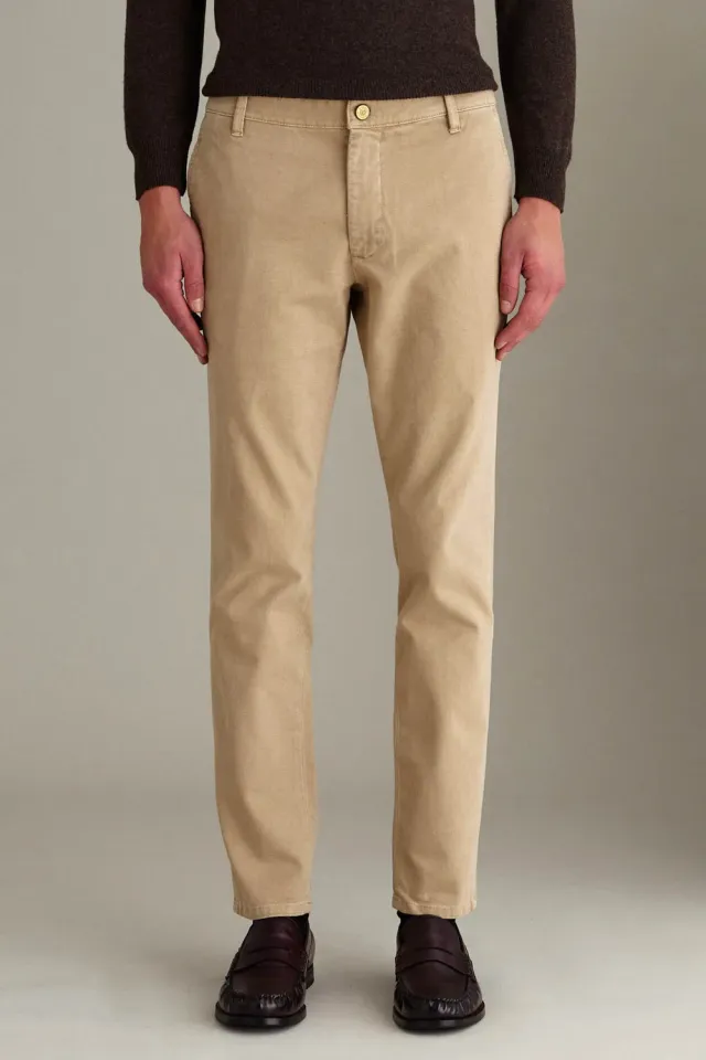 Jeckerson Jack Slim Fit Chino hellbeige Military