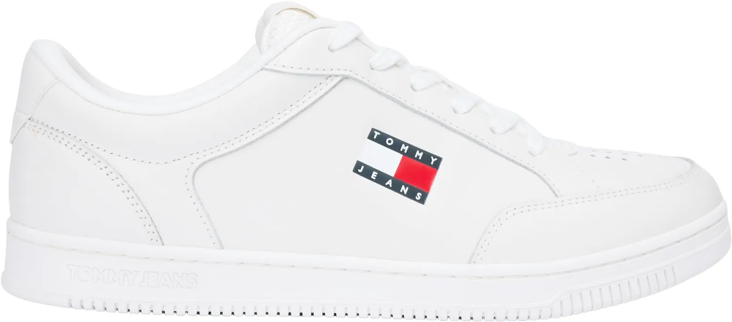 Tommy Jeans Cupsole Sneaker Leder White Ecru
