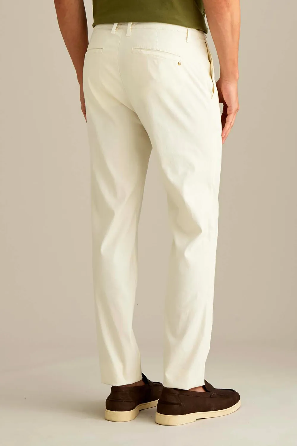 Jeckerson Jack Chino Slim Fit Weiß Pigmentfärbung