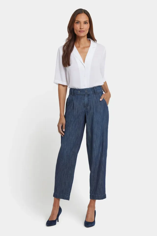 NYDJ Balloon Trouser Jeans La Mer dunkelblau relaxed