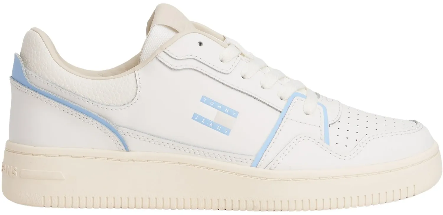 Tommy Jeans Cupsole Retro Basket Low Top Sneaker weiß