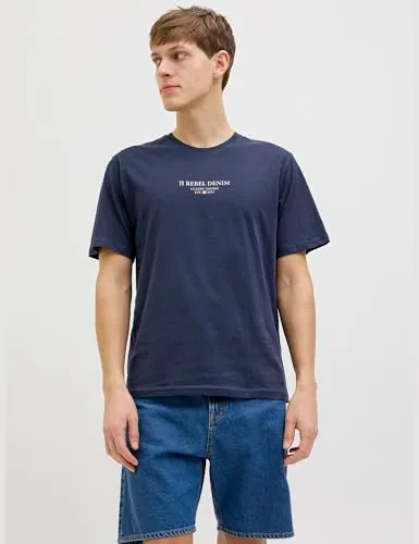 JJ Rebel Jrebjeans Rebel Print T-Shirt Herren Print Baumwolle