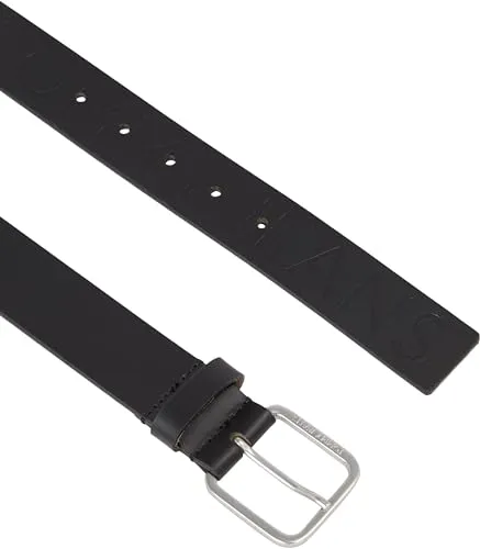 Tommy Jeans Gürtel Herren schwarz Lederoptik