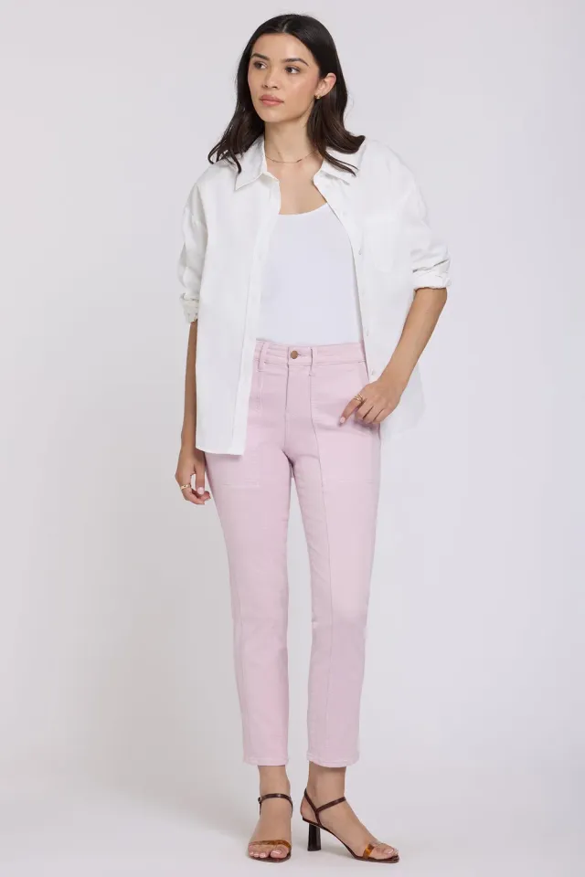 NYDJ Margot Girlfriend Jeans Light Lilac locker