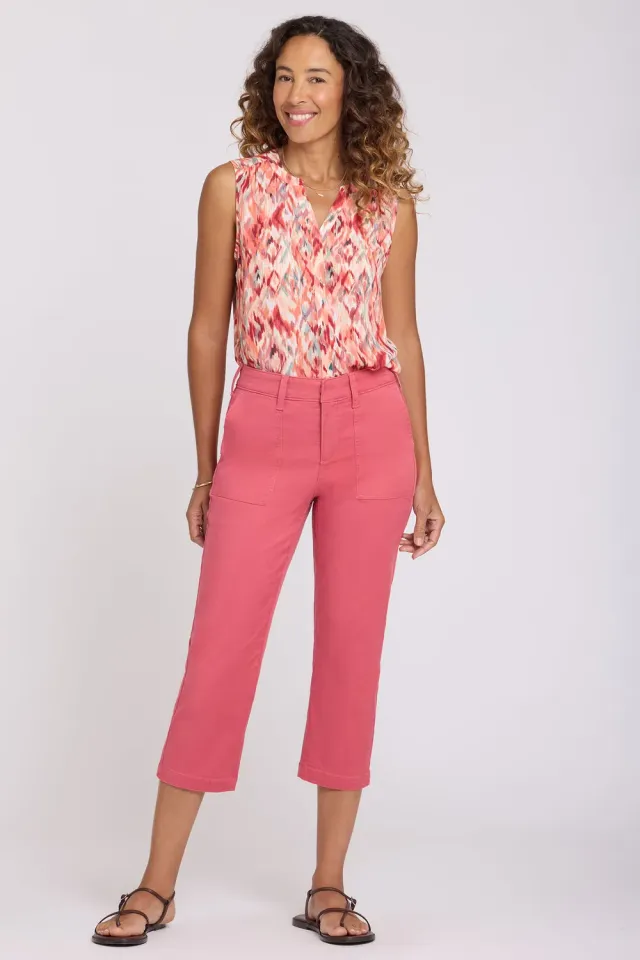 NYDJ Utility Hose Chrysanthemum Twill cropped