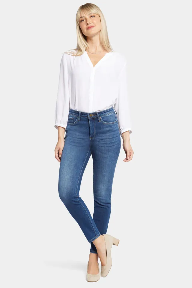 NYDJ Ami Skinny Presidio Jeans Blau High Rise