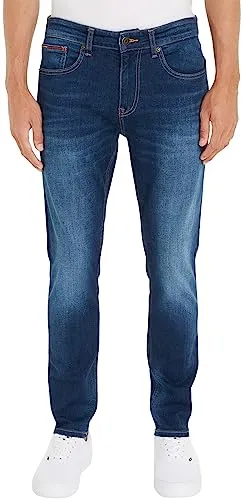 Tommy Jeans Austin Slim Tapered Jeans 27W/32L Dunkelblau Stretch