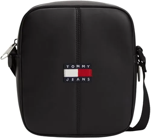 Tommy Jeans Daily Reporter Umhängetasche Schwarz Reissverschluss