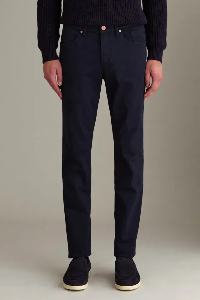 Jeckerson Jordan Hose Slim Fit dunkelblau Gabardine