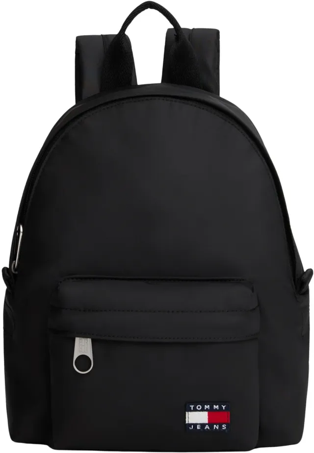 Tommy Jeans Daily Rucksack Schwarz mit Außentasche 22x29cm