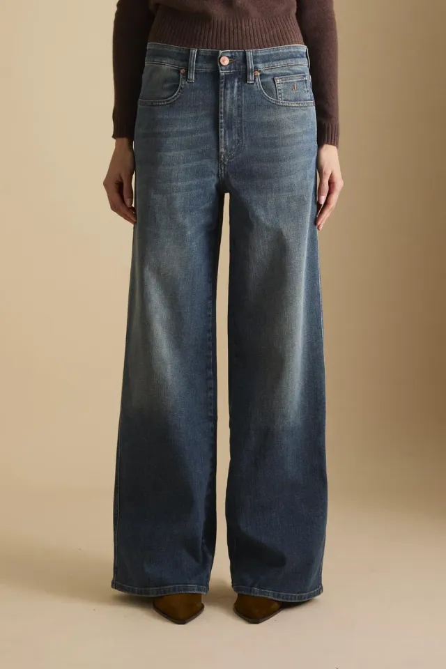 Jeckerson Jacky Jeans Palazzo Fit dunkelblau Damen