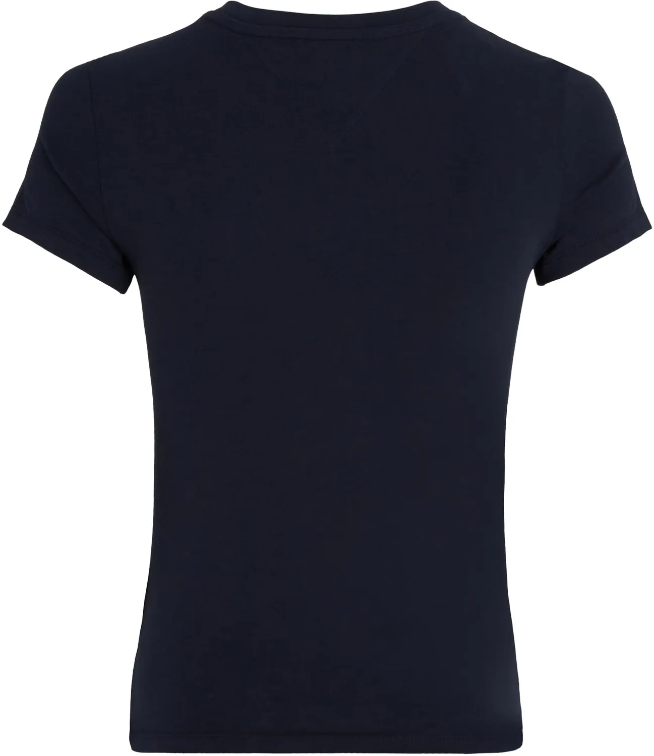Tommy Jeans TJW Slim Linear Damen T-Shirt L Slim-Fit Weiß