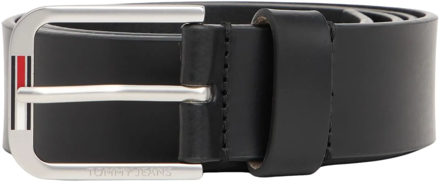 Tommy Jeans Austin Gürtel Herren Leder 105 Schwarz