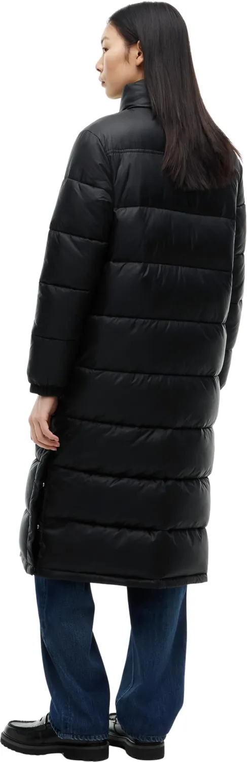 Tommy Jeans Maxi Steppmantel Damen Kapuze schwarz XL