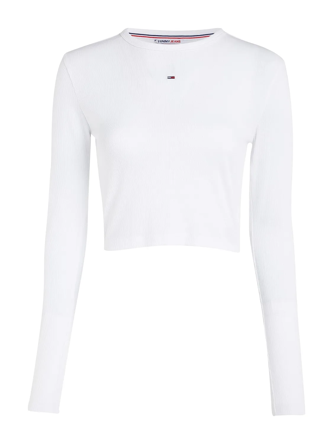 Tommy Jeans BBY Essential Rib Langarmshirt Damen Ripp