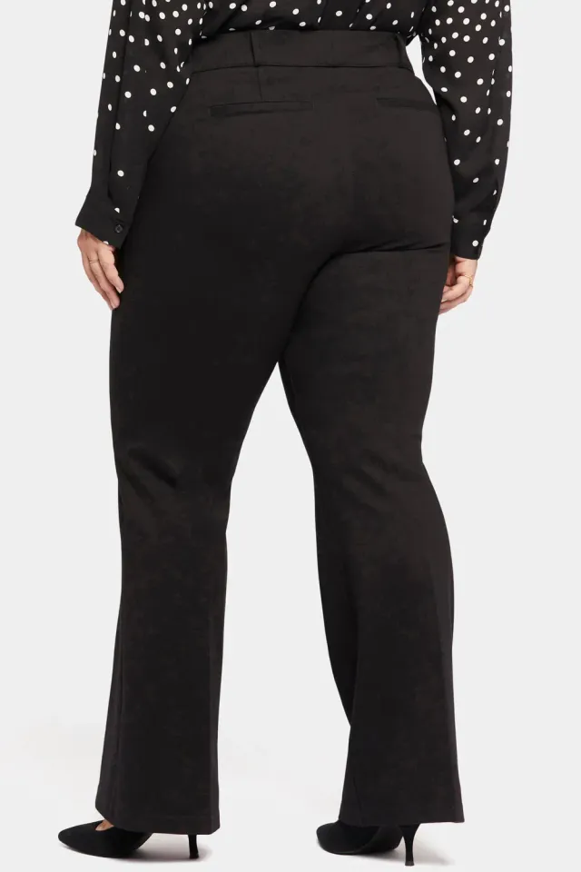 NYDJ Pull-On Flared Trouser Hose Plus Schwarz