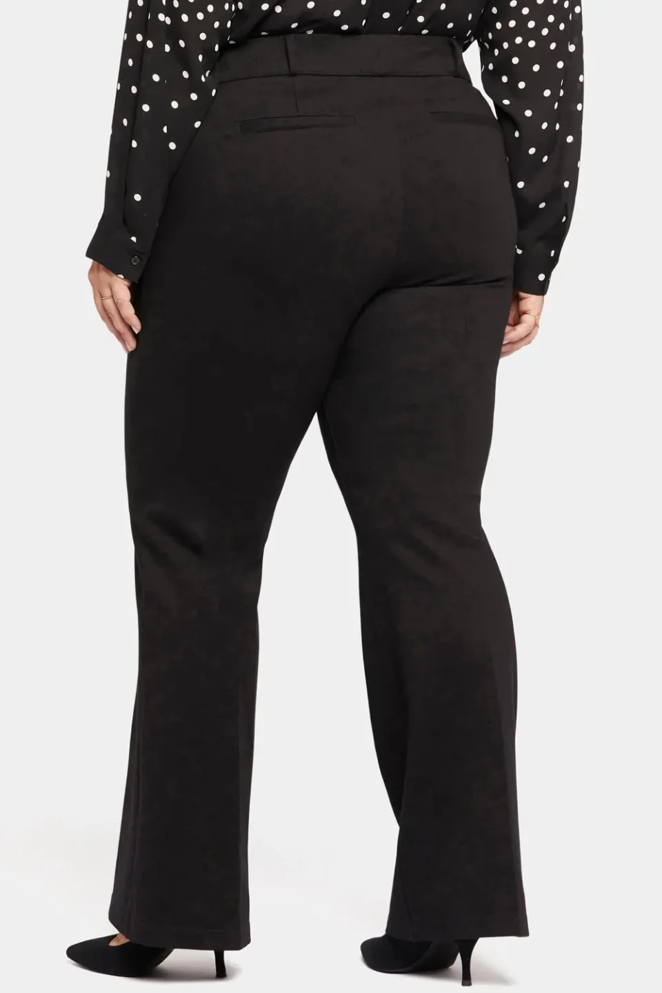 NYDJ Pull-On Flared Trouser Hose Plus Schwarz