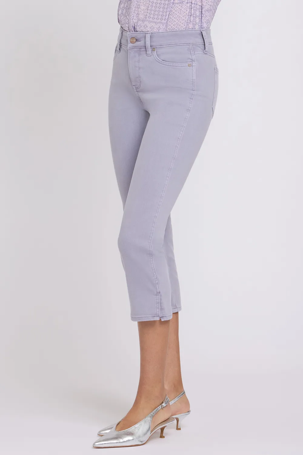 NYDJ Chloe Capri Jeans Vintage Lavender Lila