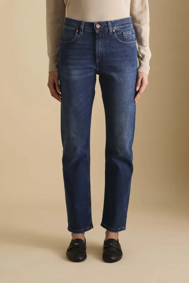 Jeckerson Jane Straight Fit Jeans Dunkelblau Damen