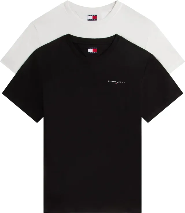 Tommy Jeans TJM Slim Linear DM0DM22316 T-Shirt 2er Pack