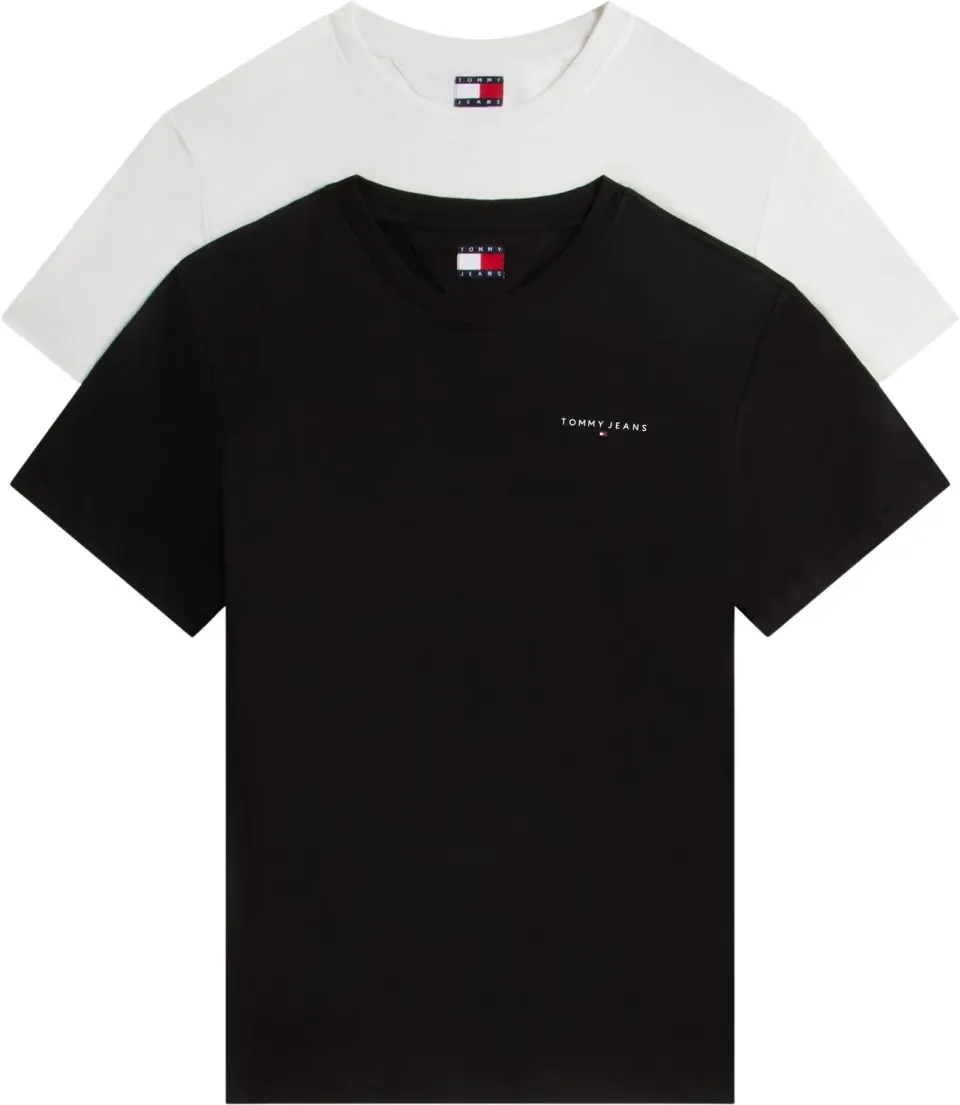 Tommy Jeans TJM Slim Linear DM0DM22316 T-Shirt 2er Pack