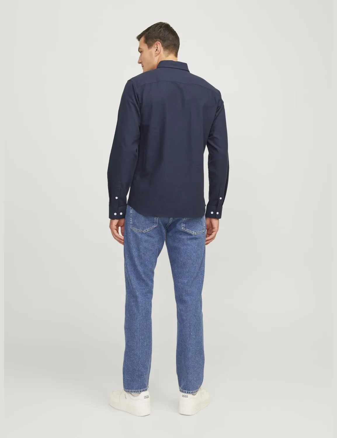 JJ Rebel Boscar Herren Hemd Navy Blazer Langarm