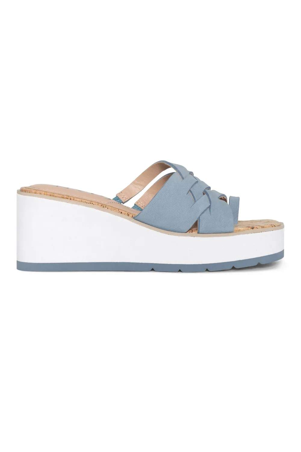 NYDJ Reesie Keil-Sandalen Blue Sky