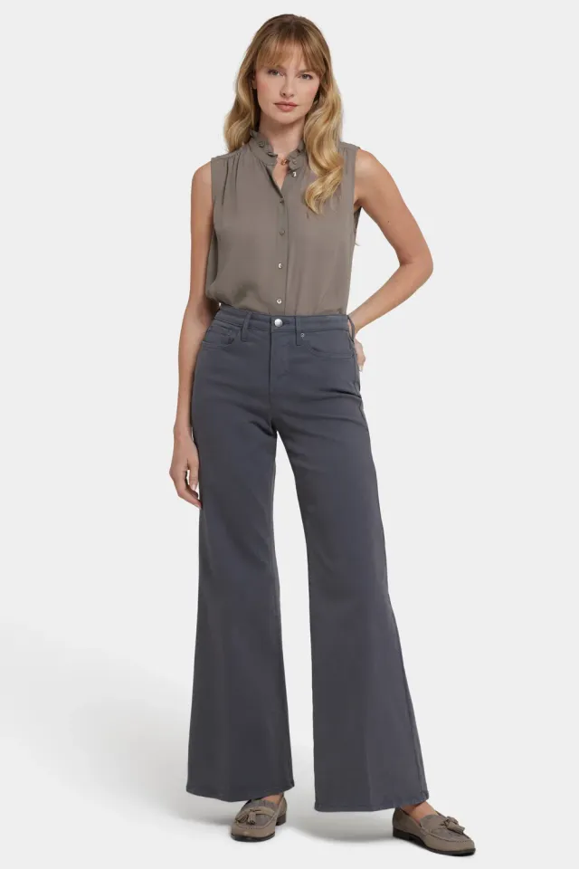 NYDJ Mia Palazzo Jeans Vintage Charcoal Weit