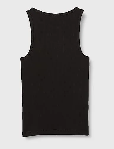 Tommy Jeans TJW Essential Rib Tank Top Schwarz