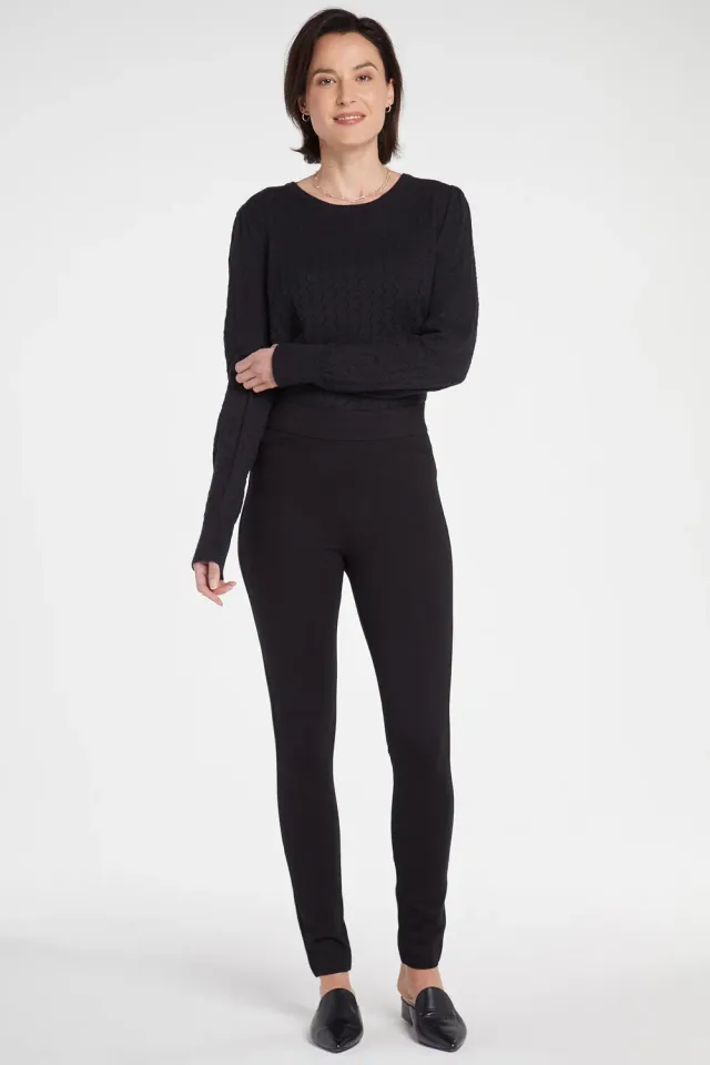 NYDJ Pull-On Legging Hose Schwarz Sculpt-Her