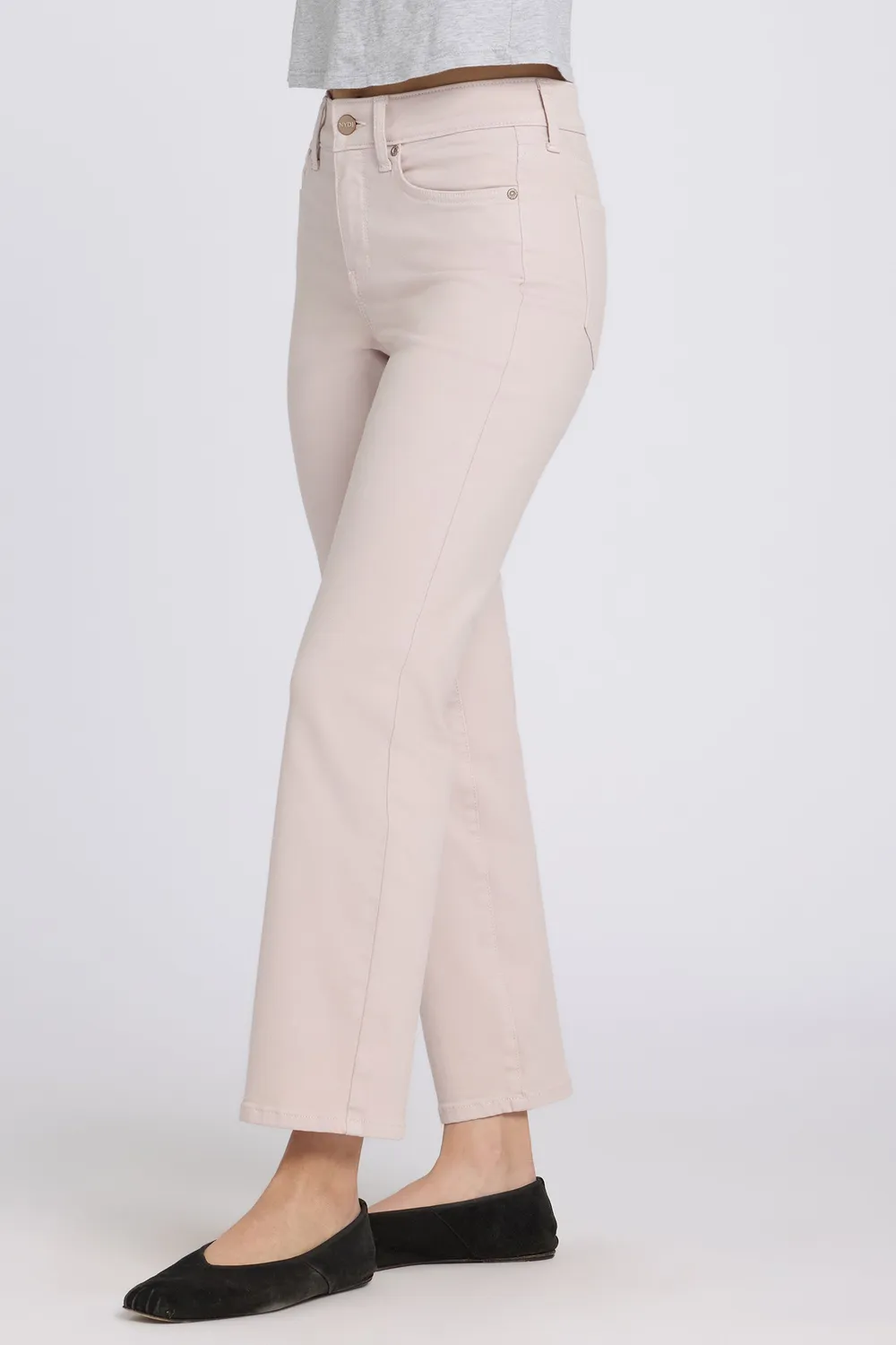 NYDJ Marilyn Straight Ankle Jeans Rock Flower Rosa