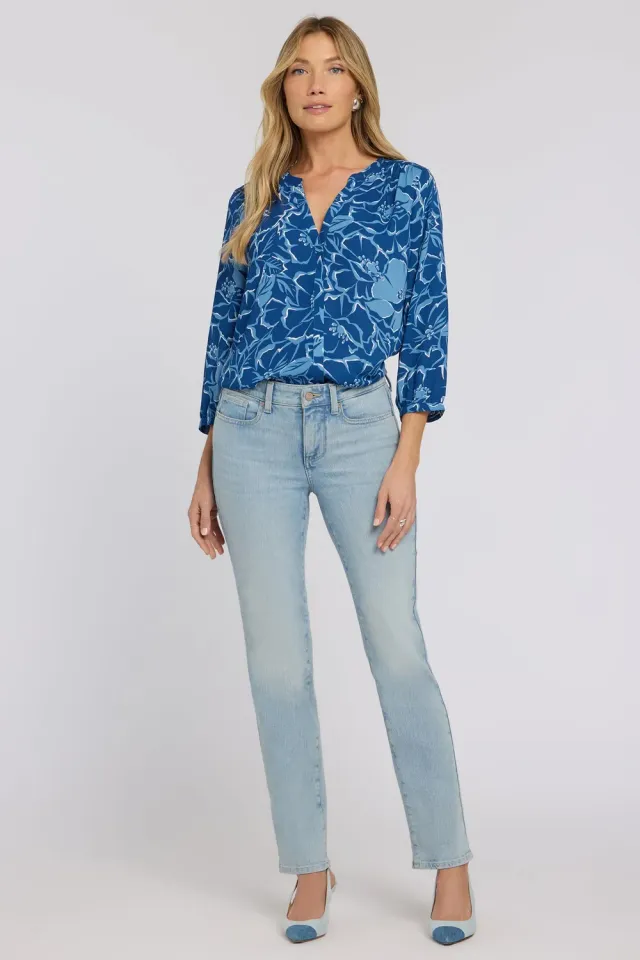 NYDJ Sheri Slim Straight Jeans Keys View Stretch
