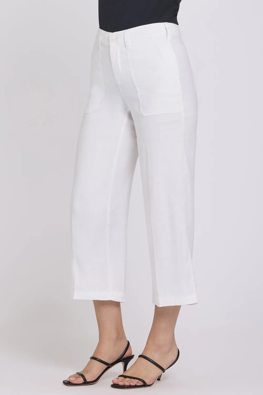 NYDJ Cargo Capri Hose Optic White weites Bein