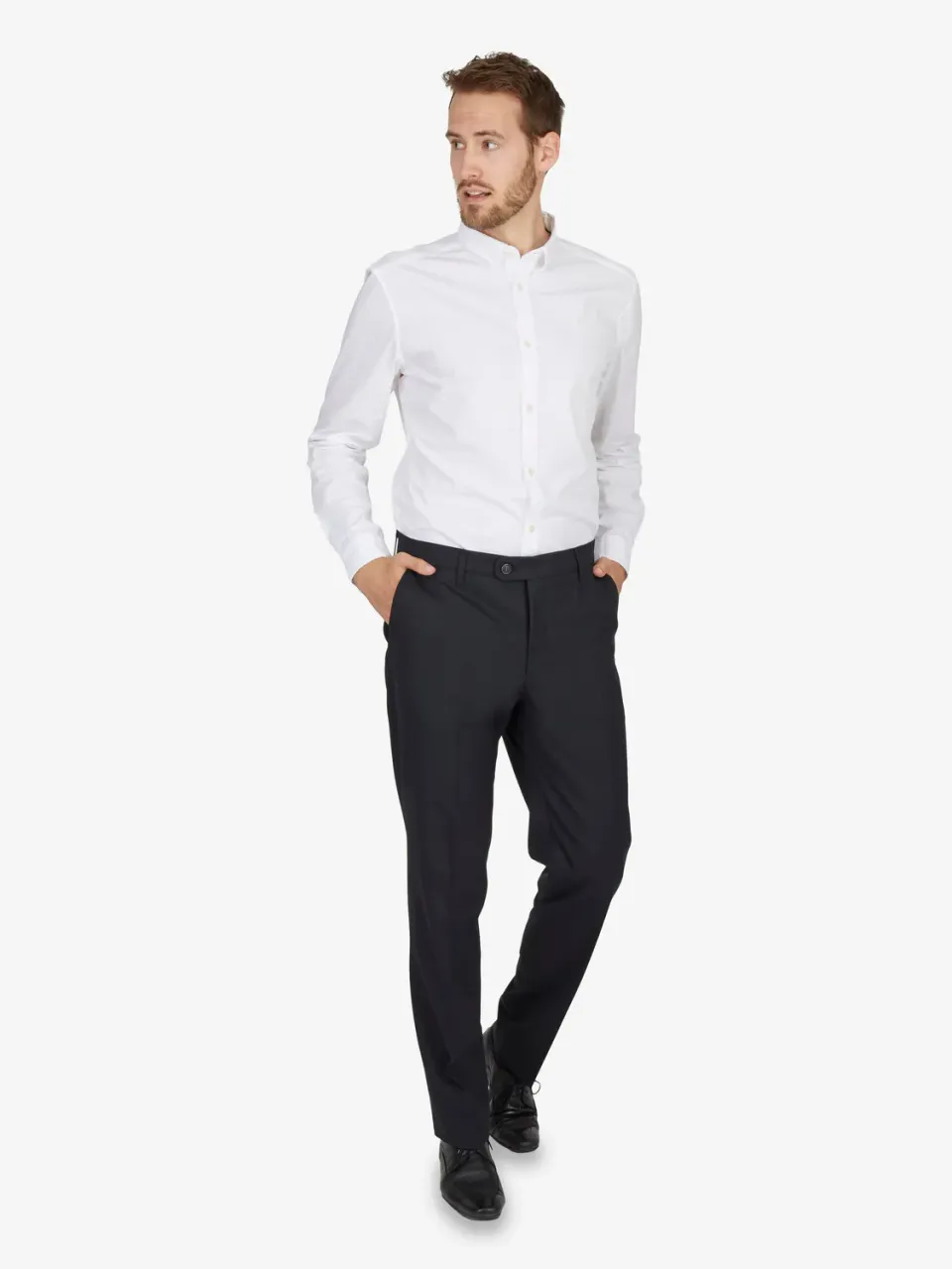 Club of Comfort Santos 2590 Stoffhose schwarz Wolle