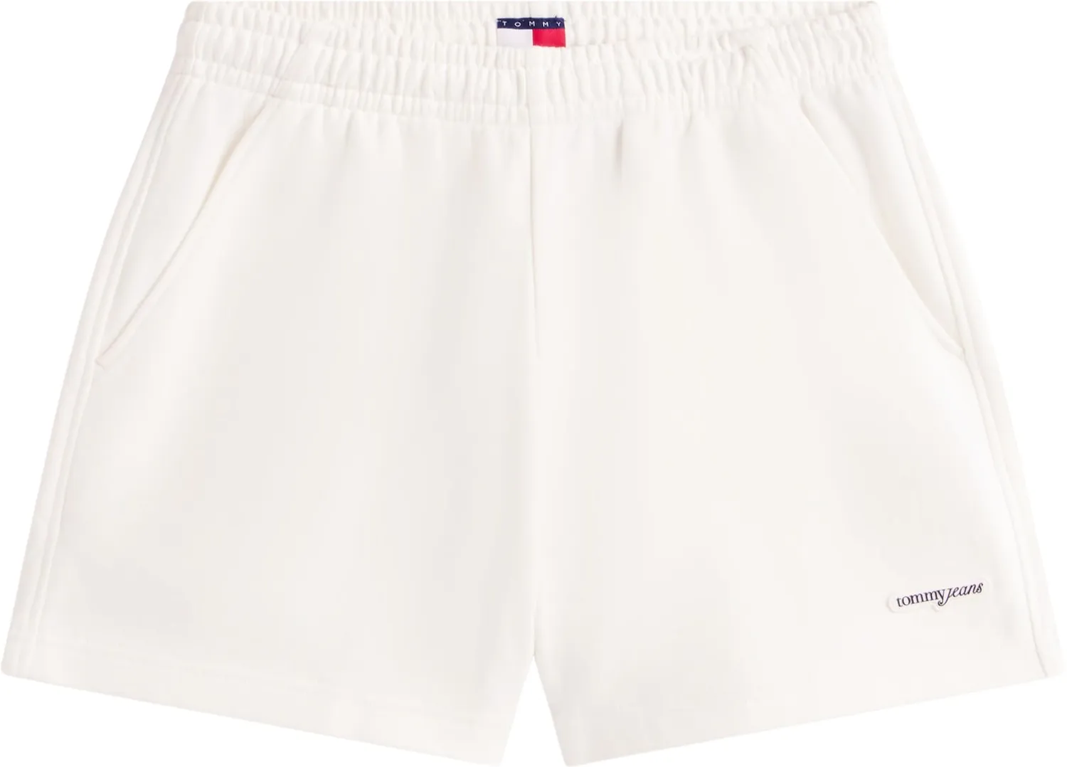 Tommy Jeans Sweatshorts Damen Shorts Schwarz Baumwolle