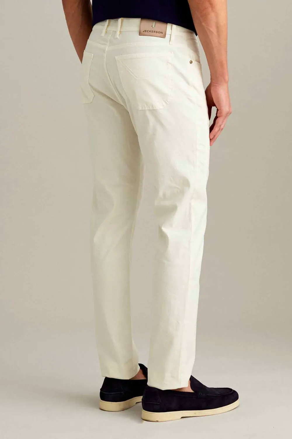 Jeckerson John Toppa Slim Hose schneeweiß