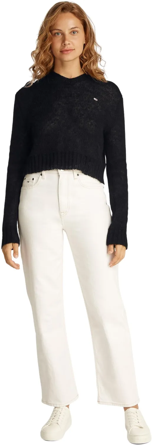 Tommy Jeans Open Knit Pullover Damen XL mit V-Ausschnitt