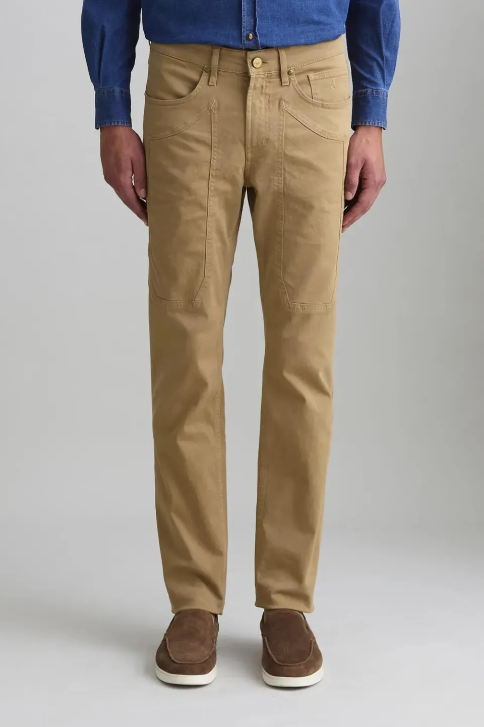 Jeckerson John Slim Fit Chino Haselnuss Peach-Skin
