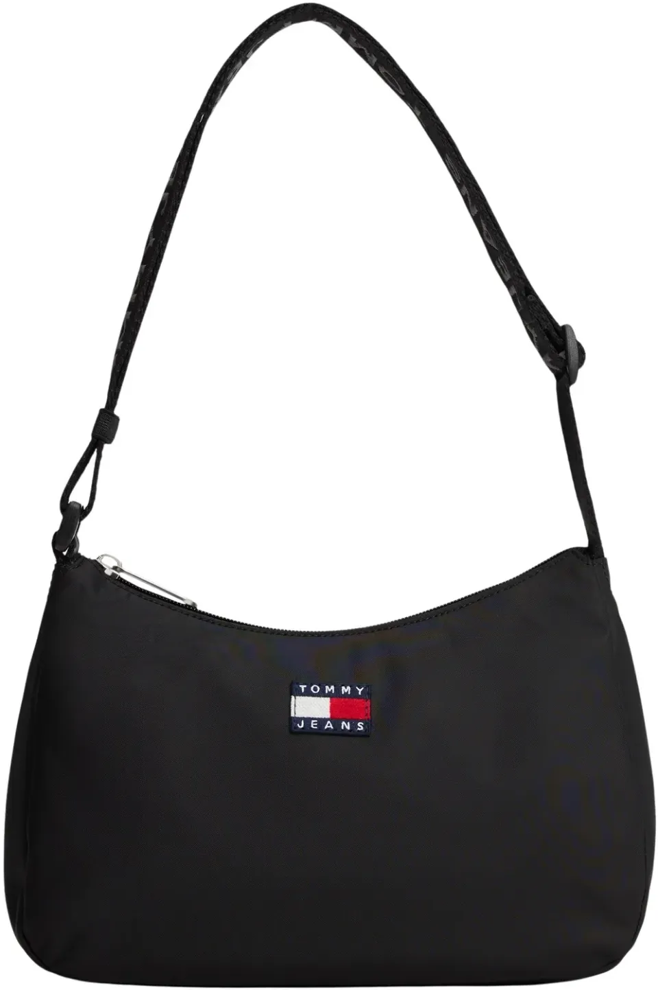 Tommy Jeans Daily Schultertasche Damen Schwarz mit Reißverschluss