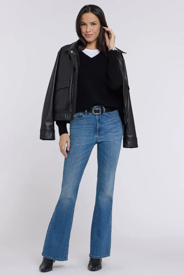 NYDJ Felicity Flared Jeans Privet Hellblau Indigo