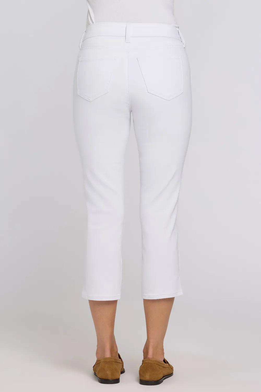 NYDJ Chloe Capri Jeans Optic White weiß geschlitzt
