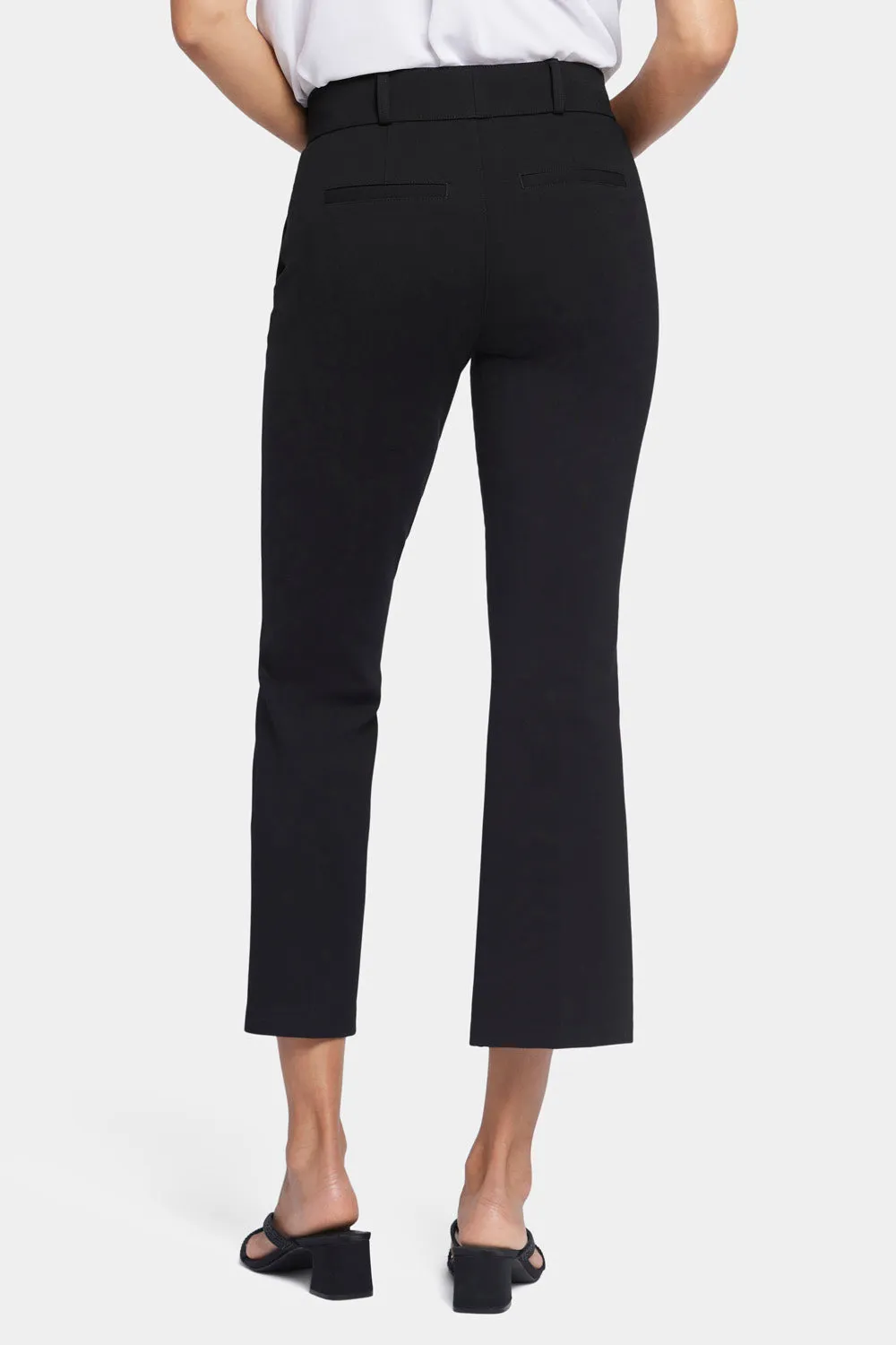 NYDJ Pull-On Flare-Stoffhose Schwarz Kompression