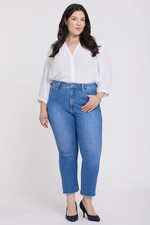 NYDJ Billie Mini Bootcut Ankle Jeans Blue Paradise Plus