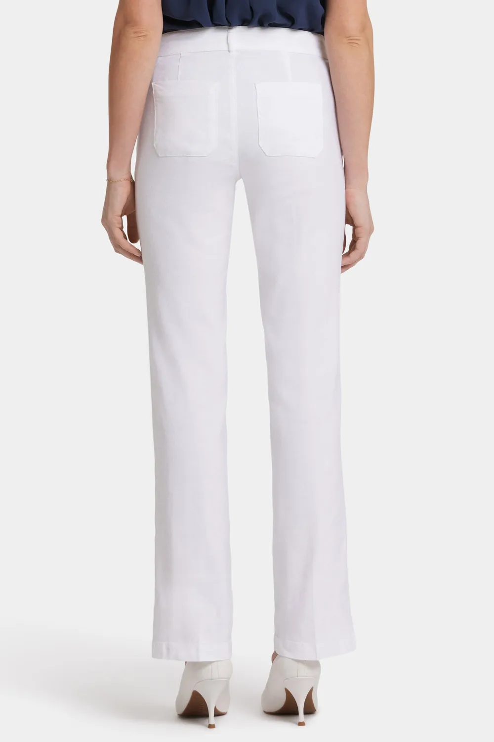 NYDJ Trouser Petite Hose Optic White Leinen
